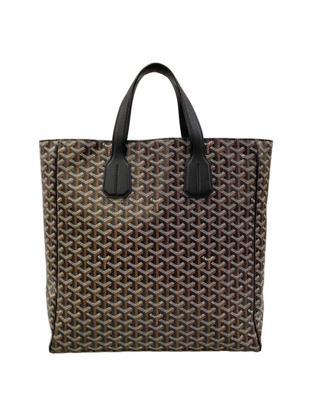 Goyard Tote Bag Sac Voltaire Black Leather